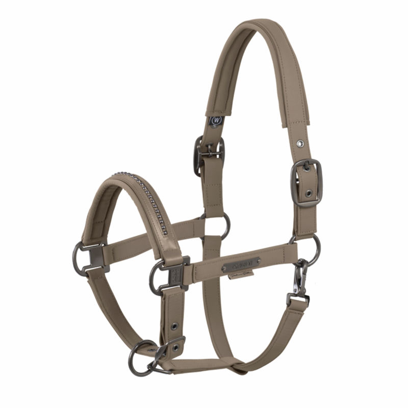 Eskadron Softshell Pearls Double Pin Headcollar Platinum SS25 - Smoky Taupe