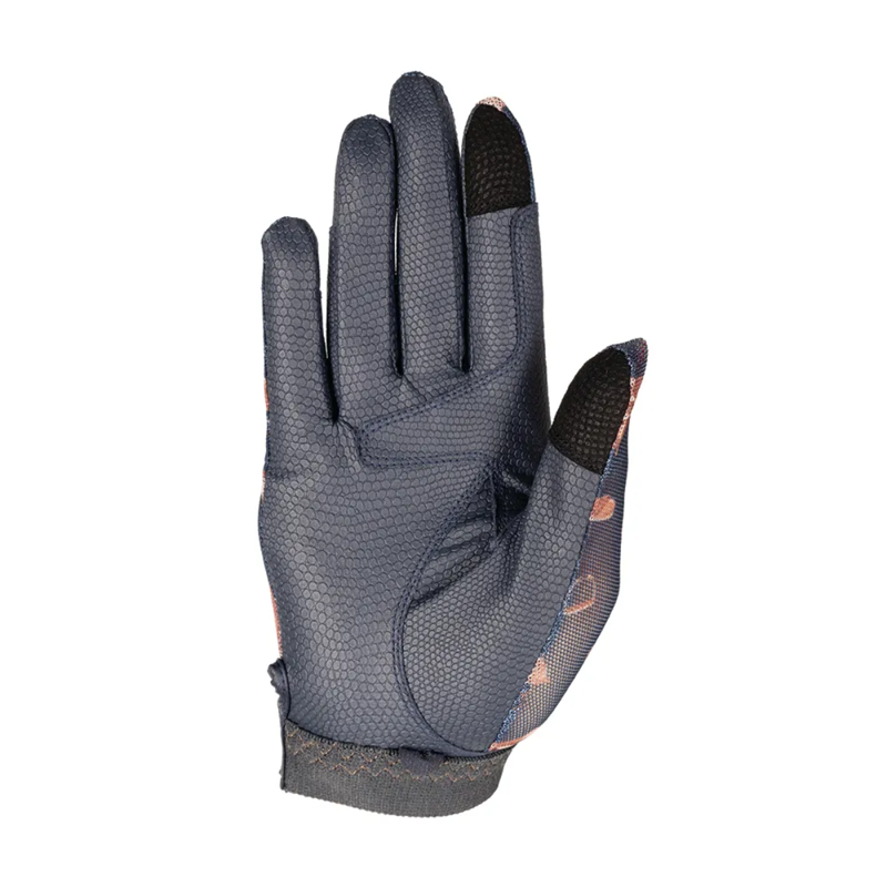 Hy Equestrian Elevate Country Riding Gloves - Navy/Fossil-1