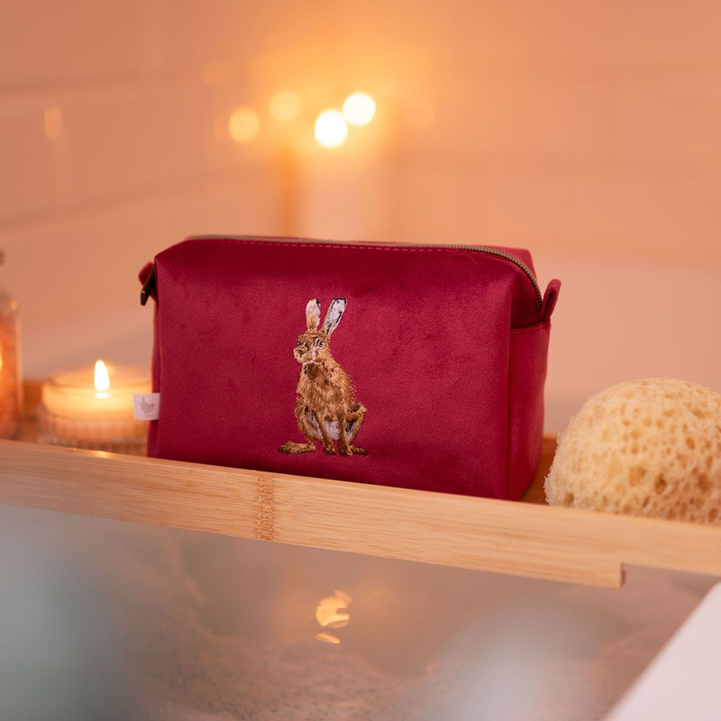 Wrendale Designs Hare Make Up Bag - Golden Hour-1