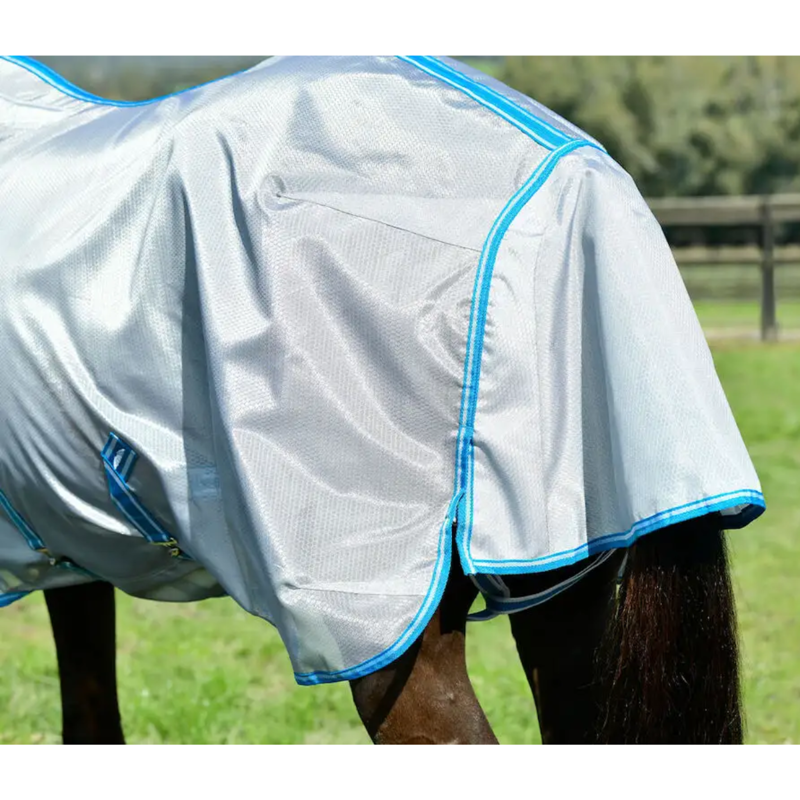 WeatherBeeta ComFiTec Hexi Shield Combo Neck in Silver/Teal Blue-10