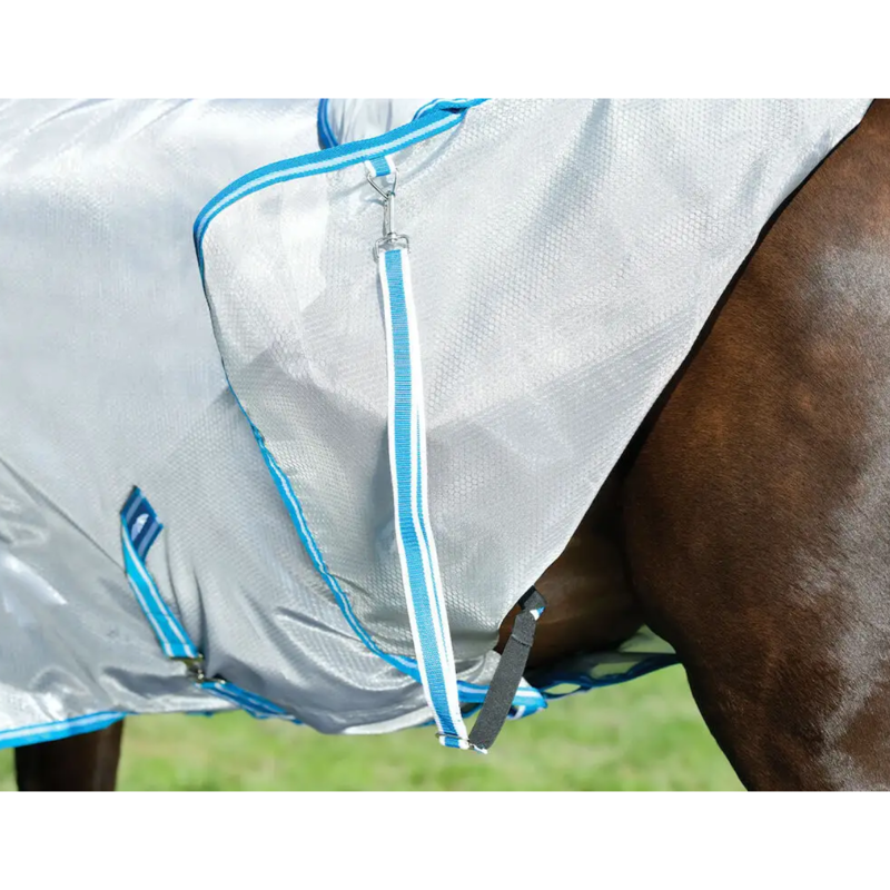 WeatherBeeta ComFiTec Hexi Shield Combo Neck in Silver/Teal Blue-9