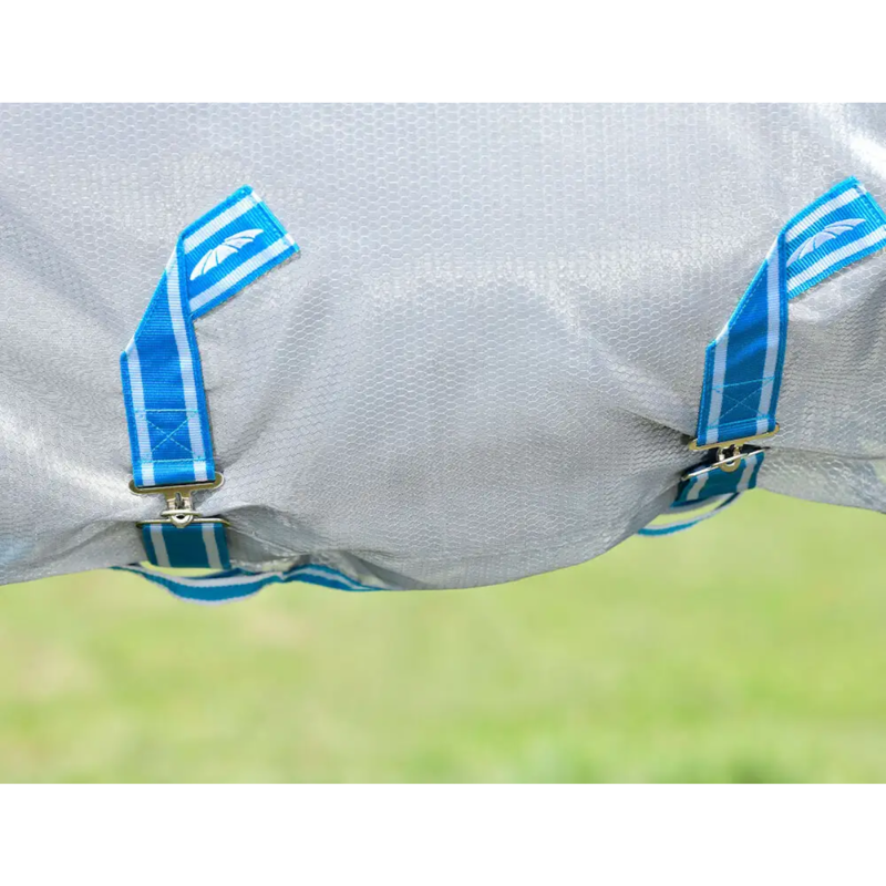 WeatherBeeta ComFiTec Hexi Shield Combo Neck in Silver/Teal Blue-7