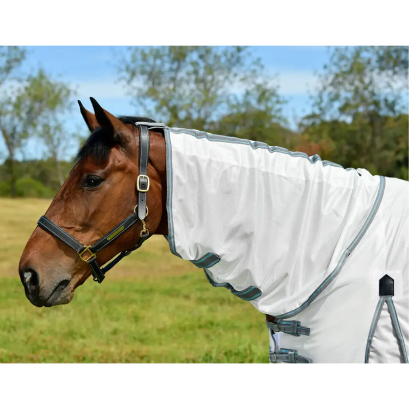 WeatherBeeta ComFiTec Essential Mesh II Combo Neck - White/Grey/Bright Blue-2
