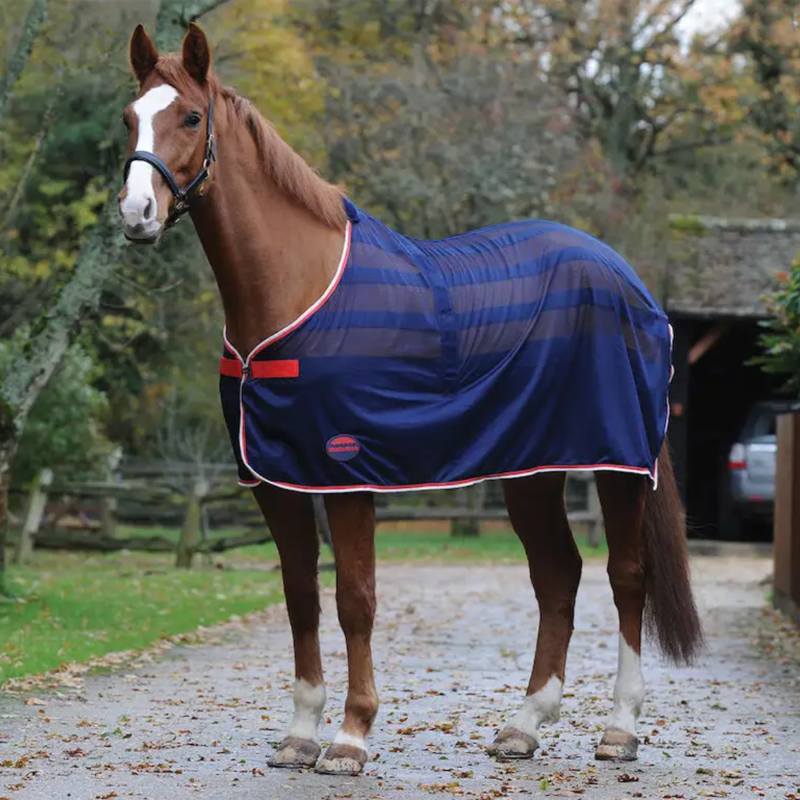 WeatherBeeta Scrim Cooler Standard Neck Rug - Navy/Red/White