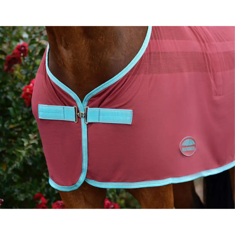 WeatherBeeta Scrim Cooler Standard Neck Rug - Red/Blue/Beige-1