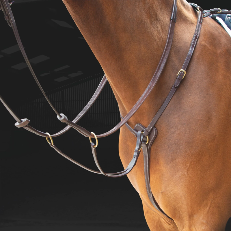 Shires Salisbury Three Point Breastplate - Australian Nut