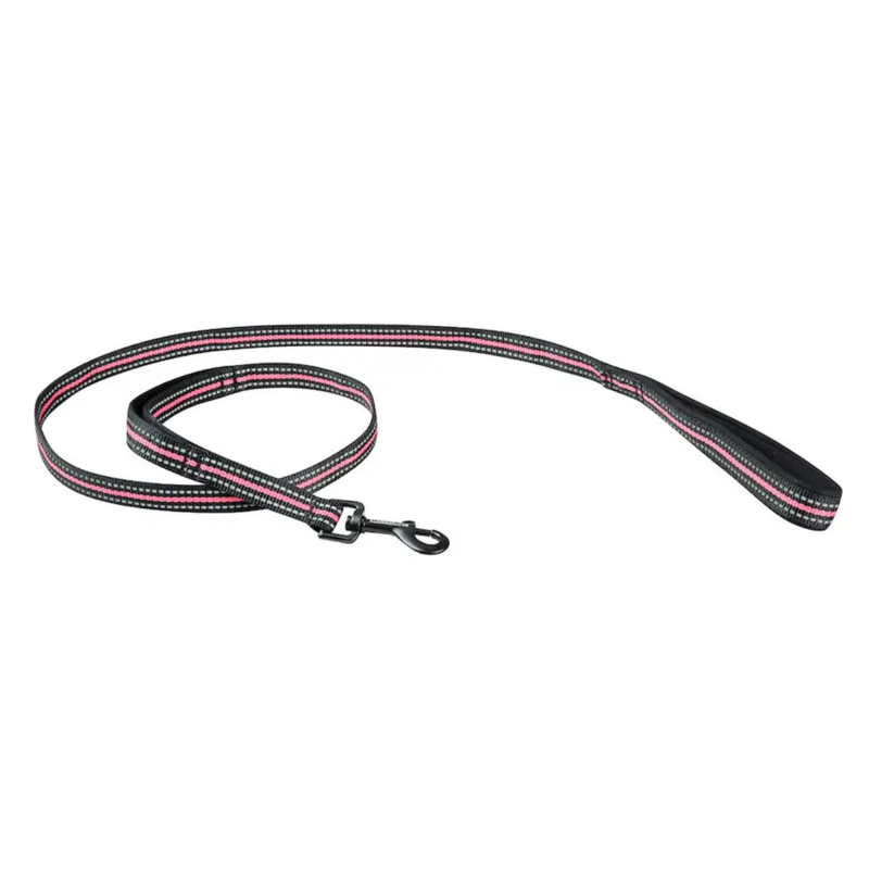 WeatherBeeta Reflective Dog Lead - Black/Pink