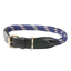 WeatherBeeta Rope Leather Dog Collar - Navy/Brown