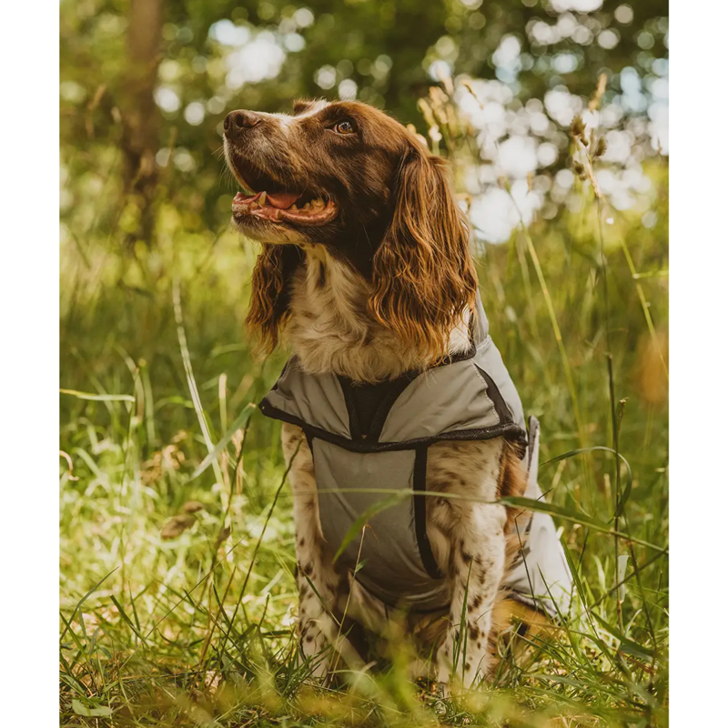 WeatherBeeta ComFiTec Reflective Dog Coat Medium - Silver-5
