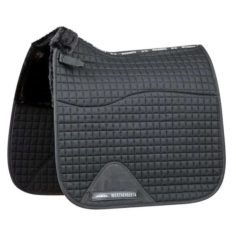 WeatherBeeta Prime Comfy Fleece Dressage Saddlepad - Black