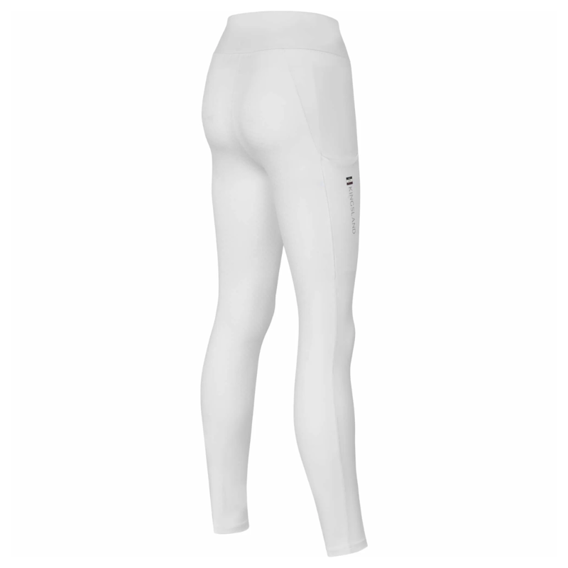 Kingsland Ladies Classic F-Grip Tights - White-1