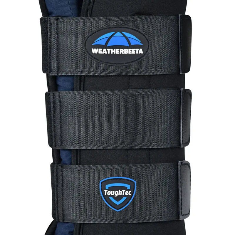WeatherBeeta Tough-Tec Stable Boot Wraps - Black/Navy-5