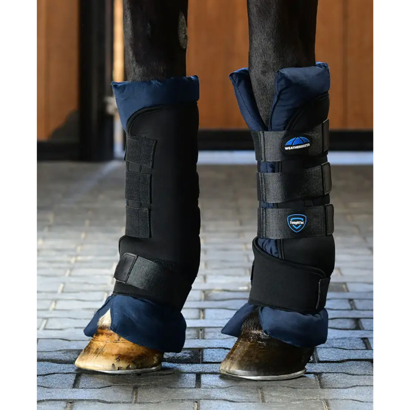 WeatherBeeta Tough-Tec Stable Boot Wraps - Black/Navy-6