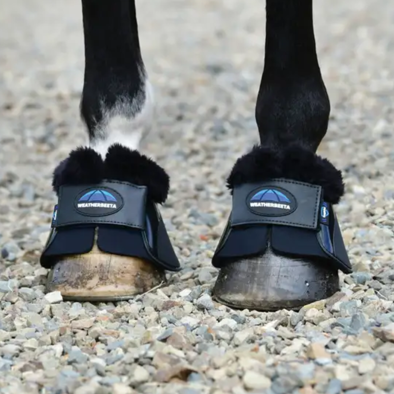 WeatherBeeta Tough-Tec Impact Fleece Trim Bell Boots - Black/Black-3