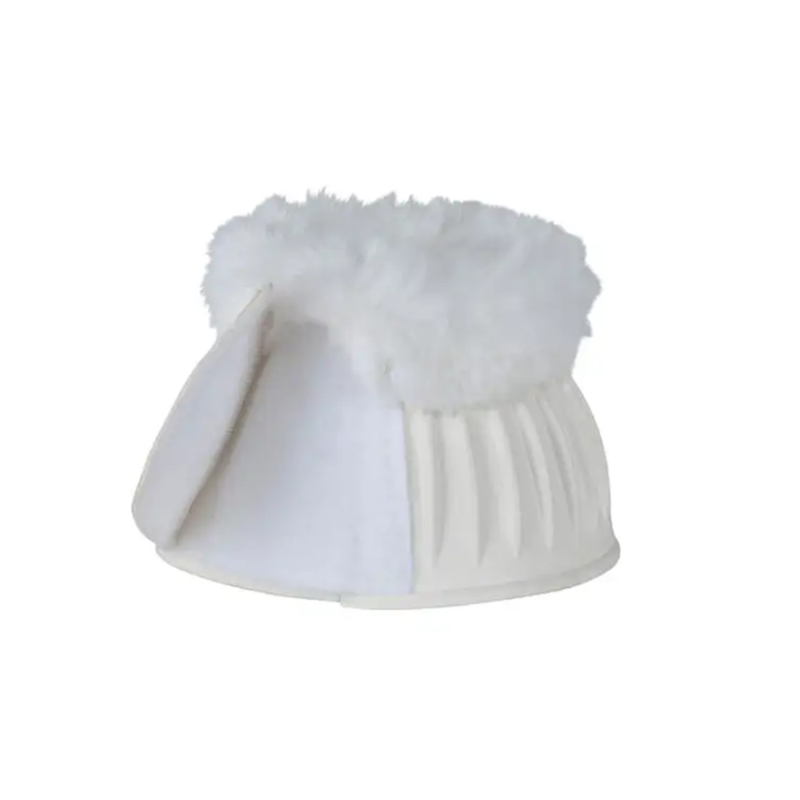 WeatherBeeta Tough-Tec Prime Fleece Trim Rubber Bell Boots - White/White-2