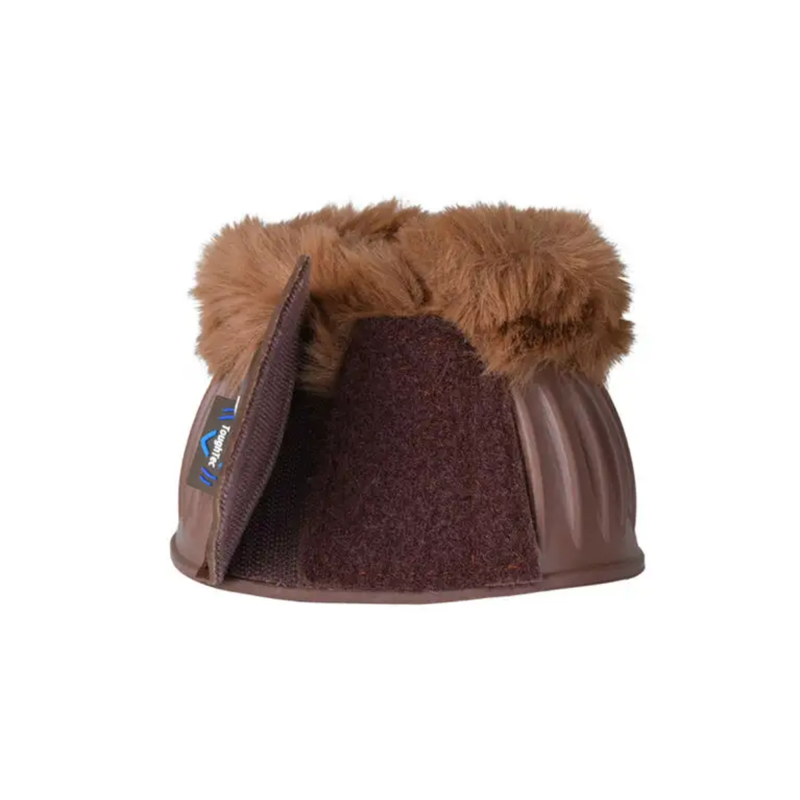 WeatherBeeta Tough-Tec Prime Fleece Trim Rubber Bell Boots - Brown/Brown-2