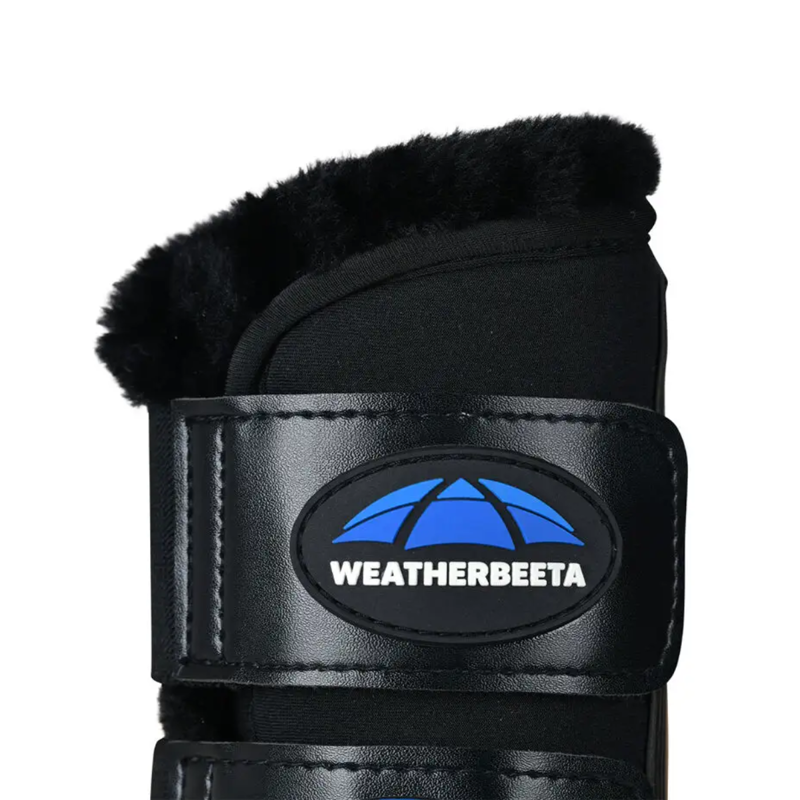 WeatherBeeta Tough-Tec Comfy Fleece Brushing Boots - Black/Black-3