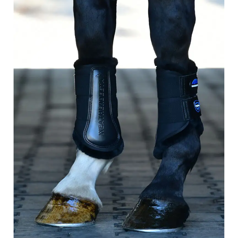 WeatherBeeta Tough-Tec Comfy Fleece Brushing Boots - Black/Black-5