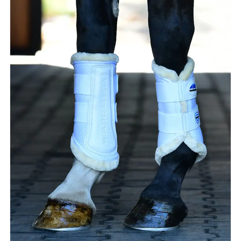 WeatherBeeta Tough-Tec Comfy Fleece Brushing Boots - White/White-5