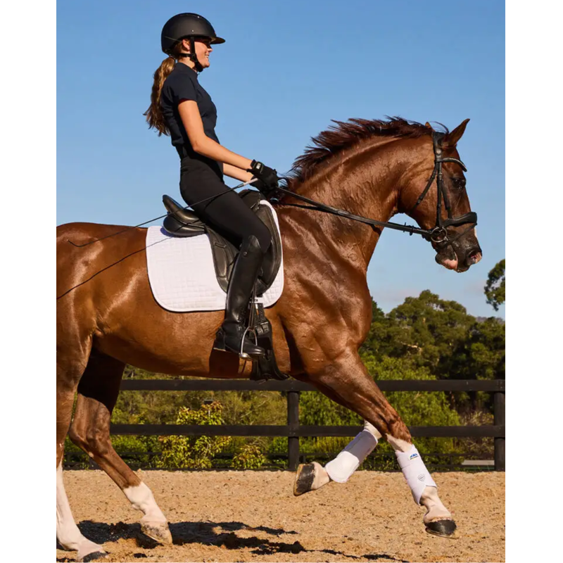 WeatherBeeta Prime Air-Tec Dressage Saddlepad - White-1