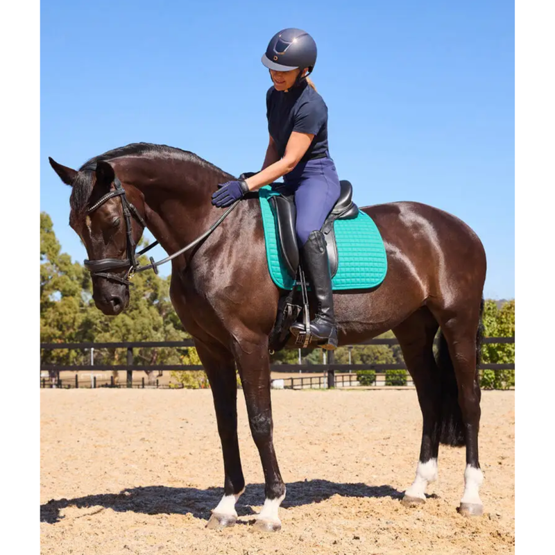 WeatherBeeta Prime Air-Tec Dressage Saddlepad - Dark Turquoise-1