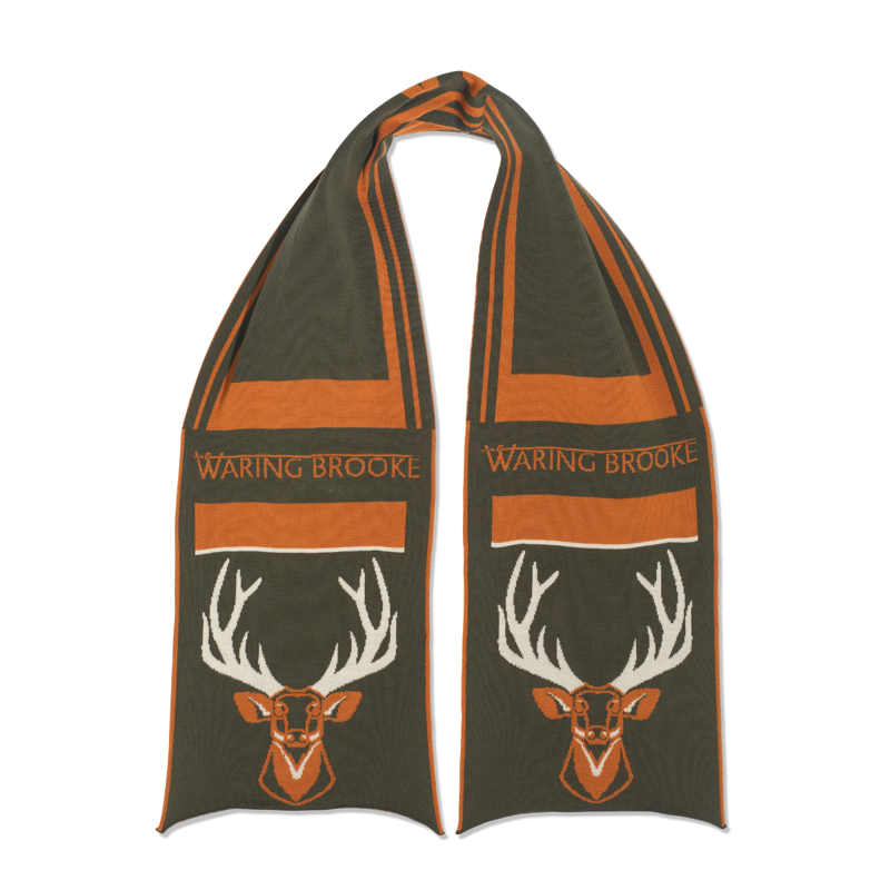 Waring Brooke Majestic Stag Scarf - Olive