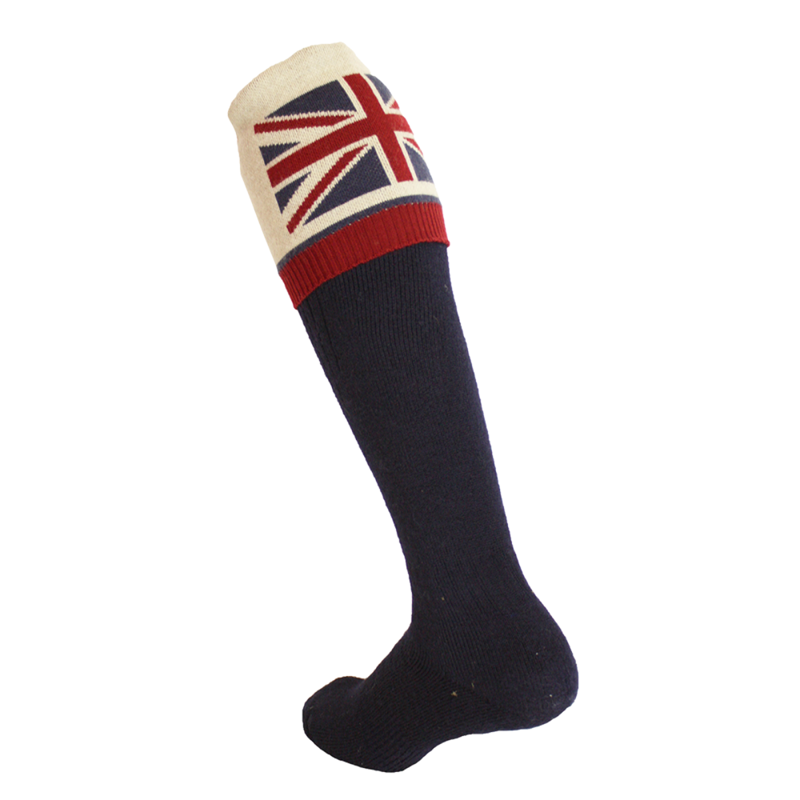 Waring Brooke Union Jack Socks - Navy