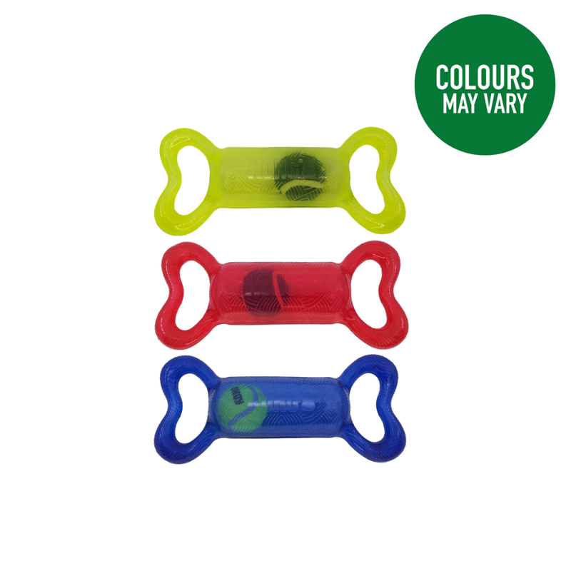 KONG Jumbler Tug Bone Dog Toy M/L - Assorted Colours
