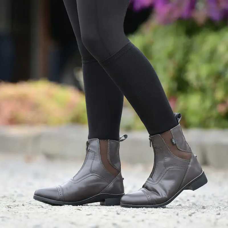 Saxon Adults Syntovia Zip Paddock Boots - Brown-1