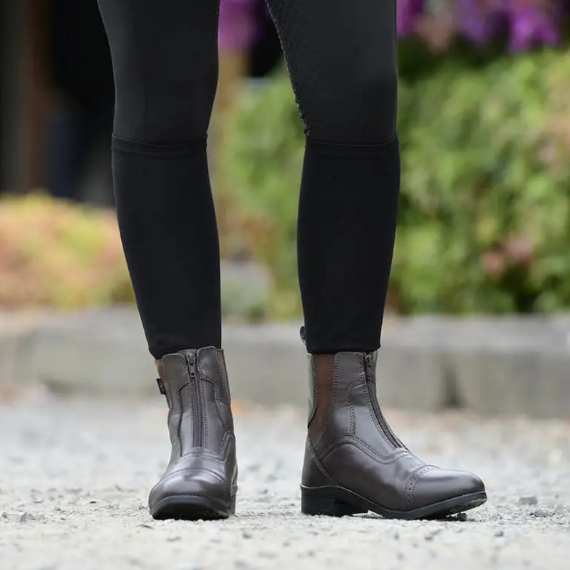 Saxon Adults Syntovia Zip Paddock Boots - Brown-2