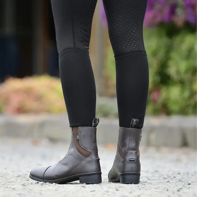 Saxon Adults Syntovia Zip Paddock Boots - Brown-3