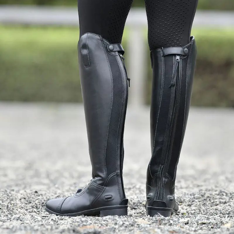 Saxon Syntovia Tall Field Boots - Black-3