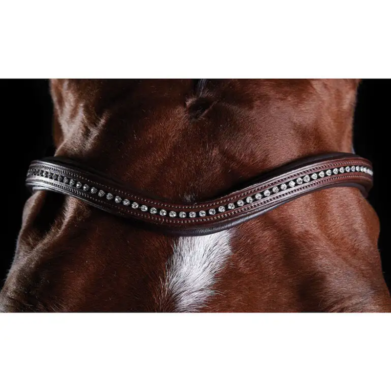 Collegiate ComFiTec Sheepskin Bridle - Brown-2