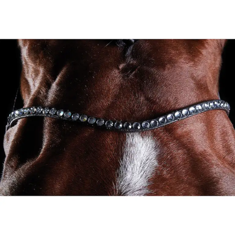 Collegiate ComFiTec Crystal Bridle - Brown-2