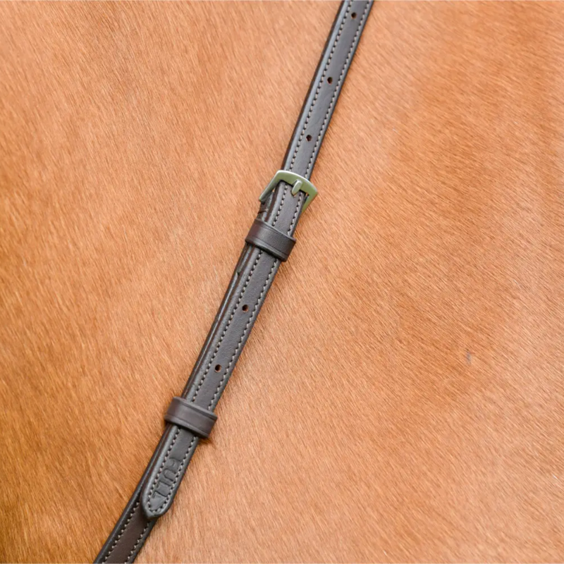 Collegiate ComFiTec Opulux Plain Flat Running Martingale - Dark Brown-1