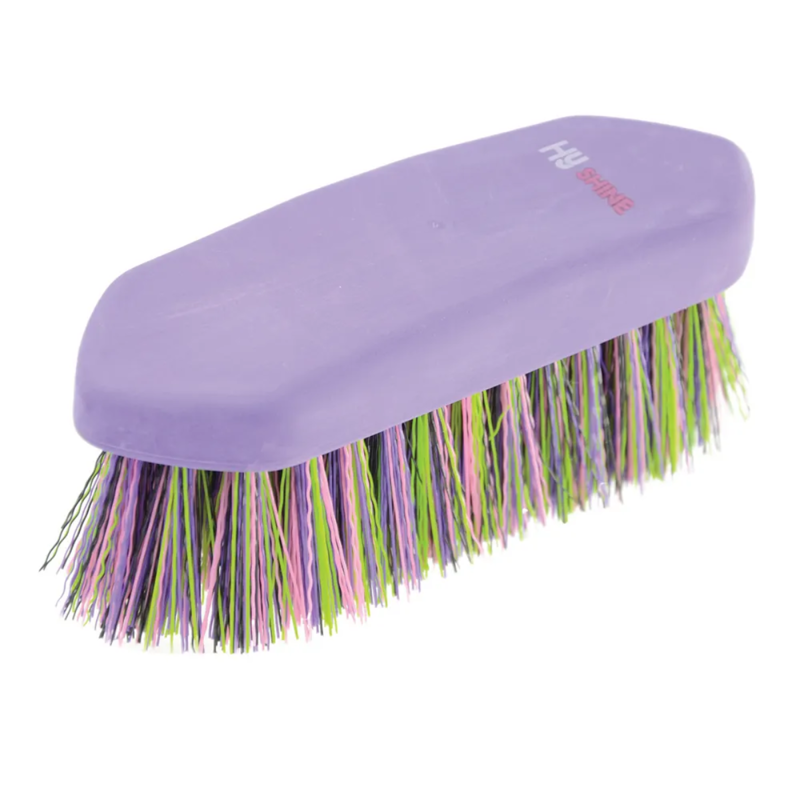 Hy Equestrian Multi Colour Dandy Brush - Purple/Multi Colour