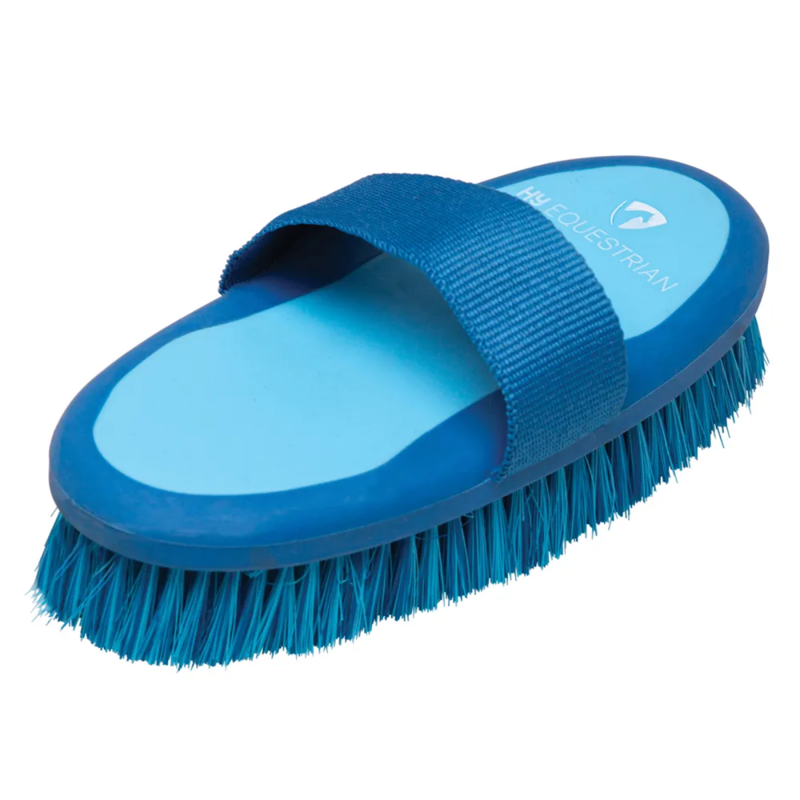 Hy Equestrian Pro Groom Body Brush - Blue/Light Blue