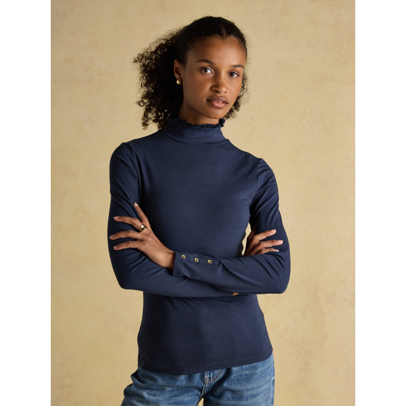 Joules Ladies Amy Jersey Top - Navy-1