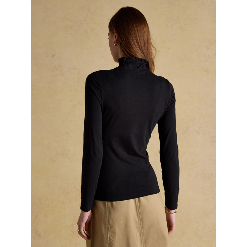 Joules Ladies Amy Jersey Top - Black-2