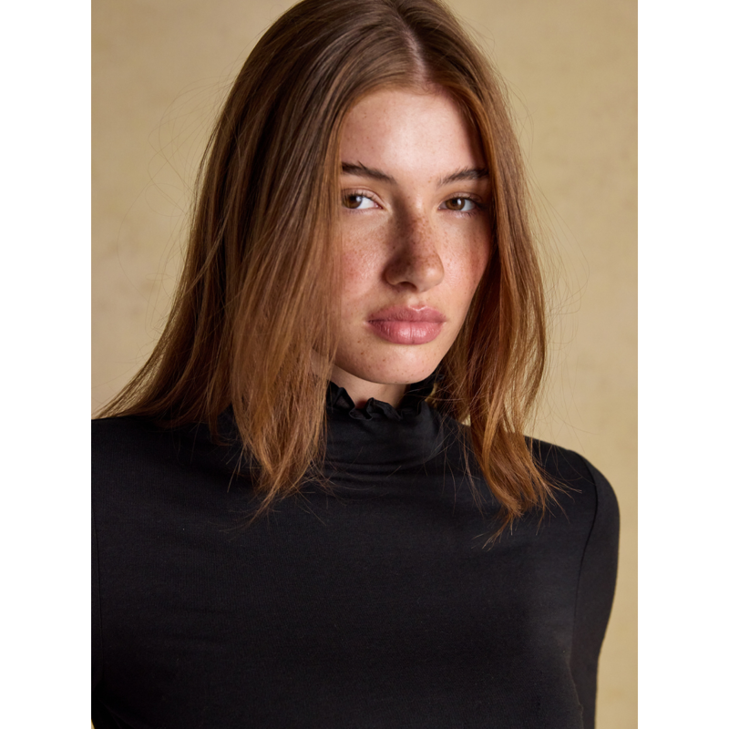 Joules Ladies Amy Jersey Top - Black-3