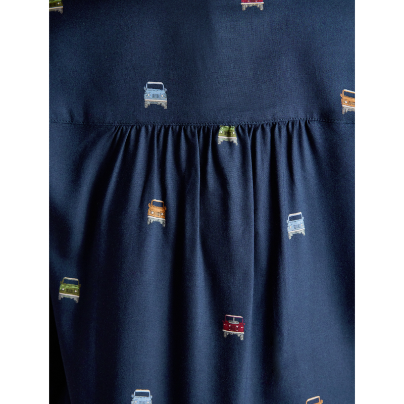 Joules Ladies Elvina 4x4 Print Shirt - Navy-5