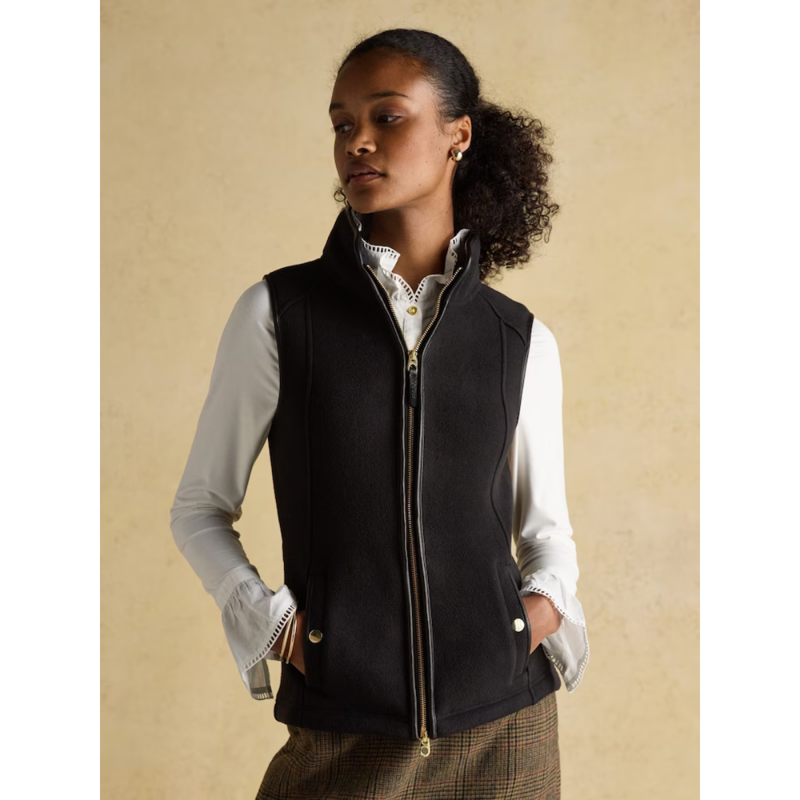 Joules Ladies Heritage Fleece Gilet - Black