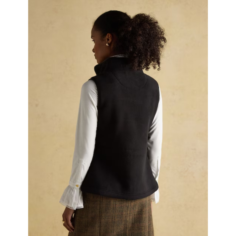 Joules Ladies Heritage Fleece Gilet - Black-1