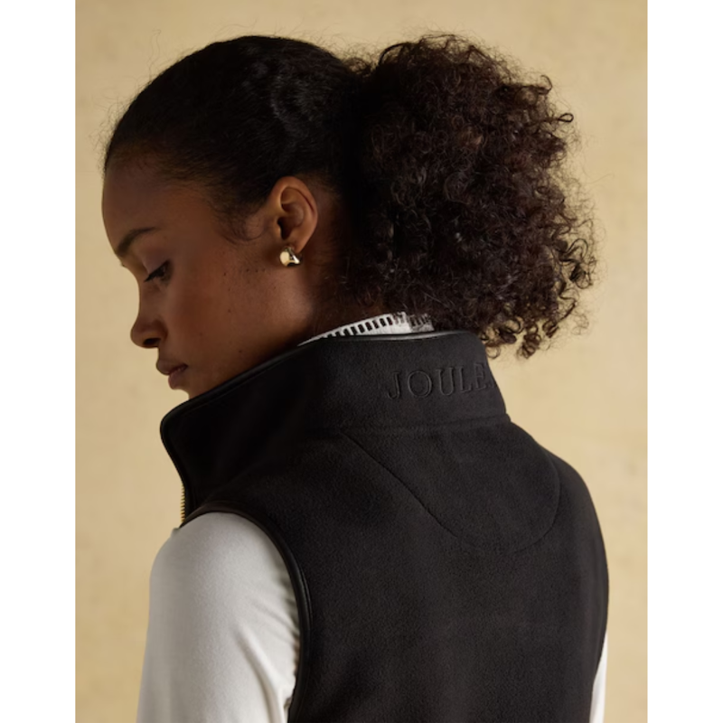 Joules Ladies Heritage Fleece Gilet - Black-6