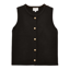 Joules Ladies Holly Button Through Knitted Vest - Black