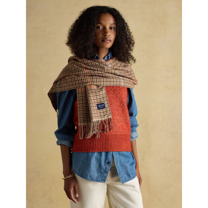 Joules Ladies Langtree Scarf - Tan Brown-1