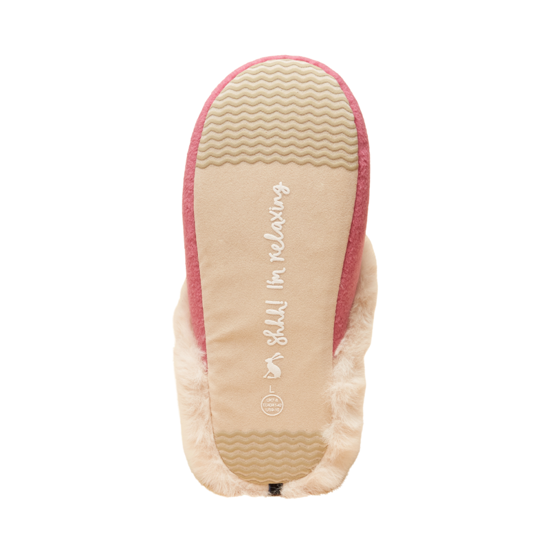 Joules Ladies Slippet Luxe Artwork Slippers - Pink/Cream-5