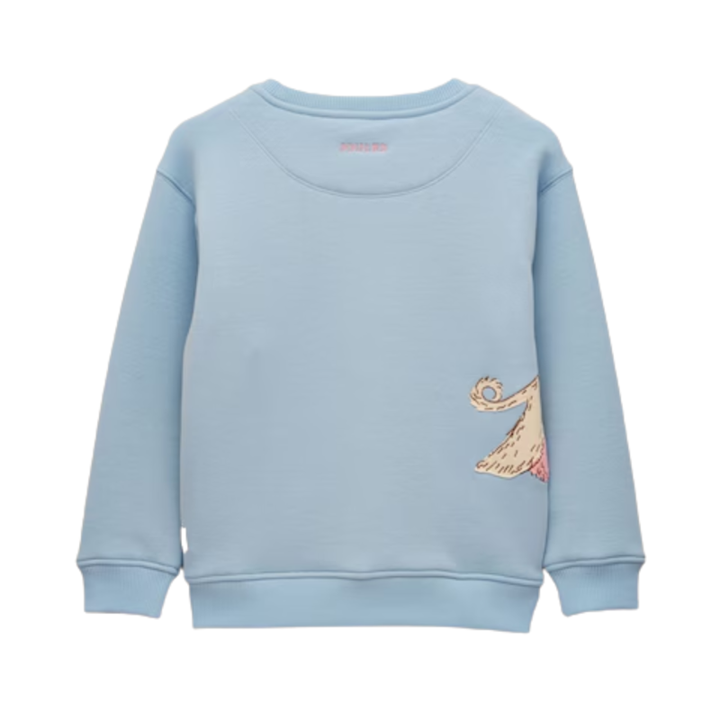 Joules Girls' Mackenzie Embroidered Artwork Sweatshirt - Blue-1
