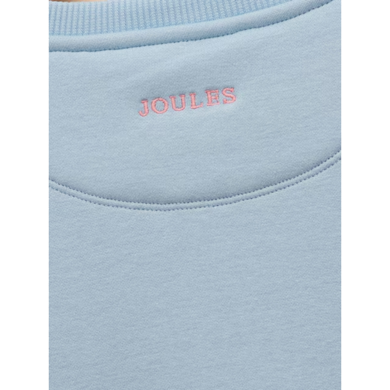 Joules Girls' Mackenzie Embroidered Artwork Sweatshirt - Blue-4