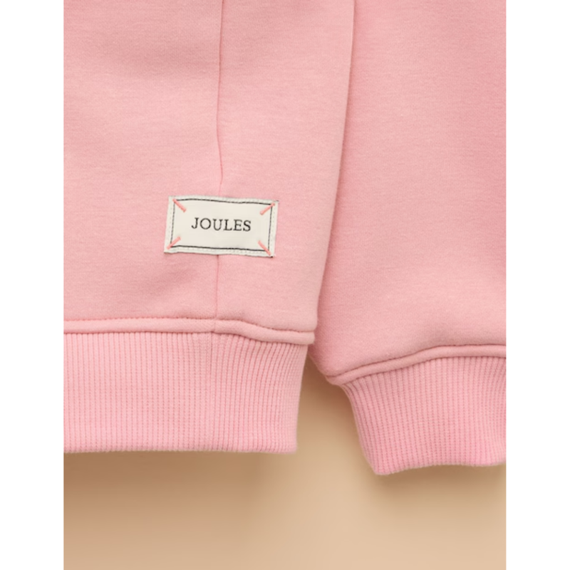 Joules Girls' Mackenzie Embroidered Artwork Sweatshirt - Pink-2